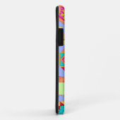 ラベンダーパッチワークキルトアート名パーソナライズされた Case-Mate iPhoneケース (裏面/右)