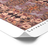 ラベンダーパンジーオリジナルアートバイリンダベッカー ポスター (角)