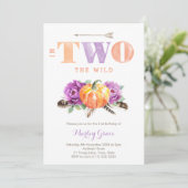 ラベンダーパンプキンボホガール2nd誕生日パーティー 招待状 (スタンド正面)