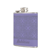 ラベンダーパーソナライズされた模様 フラスク (左)