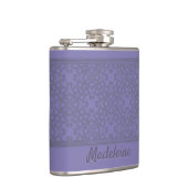 ラベンダーパーソナライズされた模様 フラスク (右)