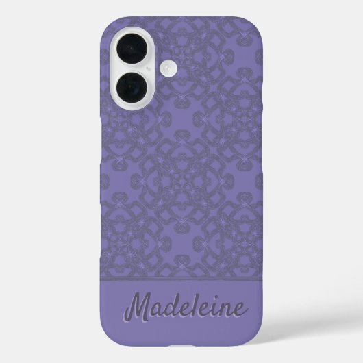 ラベンダーパーソナライズされた模様 Case-Mate iPhoneケース (裏面)