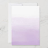 ラベンダーパープルとシルバーのスイート15 キンセアニエラ 招待状 (裏面)