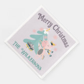 ラベンダーパープルの可愛いボホクリスマスユニコーン (コーナー)