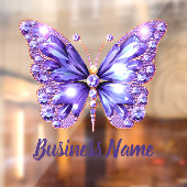 ラベンダーパープルの宝石蝶 ウィンドウサイン (シート2)