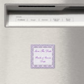 ラベンダーパープルの磁石結婚を保存する マグネット (インサイチュ (食洗機))