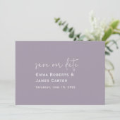 ラベンダーパープルの結婚式 Save the Date セーブザデート (スタンド正面)