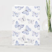 ラベンダーパープルアイスクリームコーン誕生日 カード (裏面)