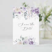 ラベンダーパープルアイボリーアジサイフローラ セーブザデート (スタンド正面)