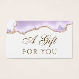 ラベンダーパープルアガテギフトカード