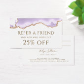 ラベンダーパープルアガート紹介カード (デスク)