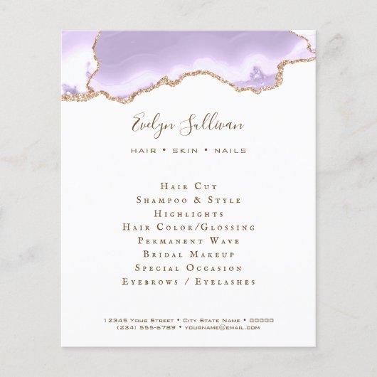 ラベンダーパープルアジェ チラシ (正面)