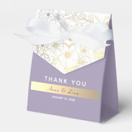 ラベンダーパープルウェディング フェイバーボックス