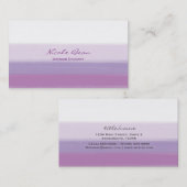 ラベンダーパープルウォーターモダンカラー名刺 名刺 (正面/裏面)