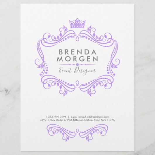 ラベンダーパープルクラウンフレームサービス価格リスト チラシ (裏面)