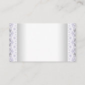 ラベンダーパープルグレーおむつラッフルチケット エンクロージャーカード (裏面)