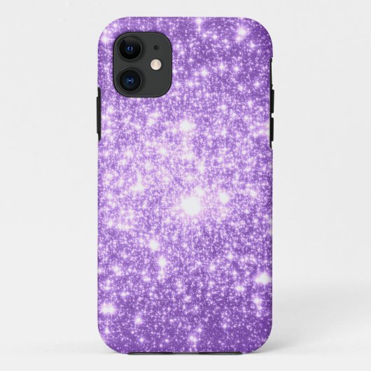 ラベンダーパープルスターズ Case-Mate iPhoneケース (裏面)