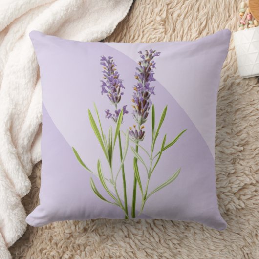 ラベンダーパープルソフトエレガントと クッション (ブランケット)