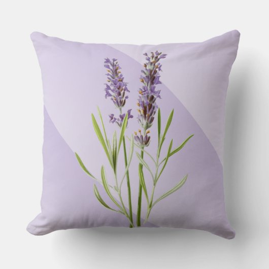 ラベンダーパープルソフトエレガントと クッション (正面)