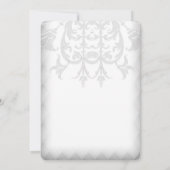 ラベンダーパープルダマスククロスファースト聖餐式 招待状 (裏面)