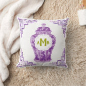 ラベンダーパープルチノワセリージンジャージャーブモノグラム クッション (ブランケット)