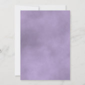 ラベンダーパープルバラシ結婚ックのリハーサルディナー 招待状 (裏面)