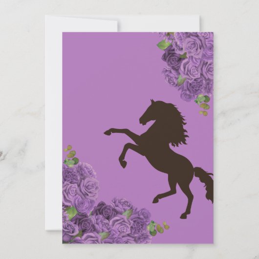 ラベンダーパープルバラズウエスタンチャロキンセアニェラ 招待状 (裏面)