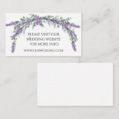 ラベンダーパープルバラ及びユーカリ エンクロージャーカード (正面/裏面)