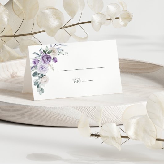 ラベンダーパープルピーオンホワイトローズ