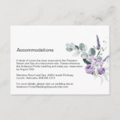 ラベンダーパープルフローラエンクロージャカード エンクロージャーカード (正面)