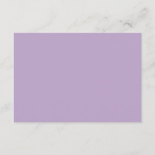 ラベンダーパープルフローラエンクロージャカード エンクロージャーカード (裏面)