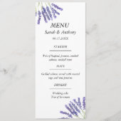 ラベンダーパープルフローラ水結婚色の食品 メニュー (正面)