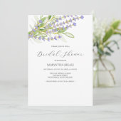 ラベンダーパープルブライダルシャワー招待状 (スタンド正面)