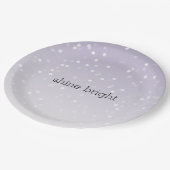 ラベンダーパープルホワイト《写真》ぼけ味紙吹雪 ペーパープレート (アングル)