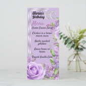 ラベンダーパープルマイルストーン60th誕生日メニュー メニュー (スタンド正面)