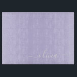 ラベンダーパープルモダンスクリプトガーリー名前のイニシャル カッティングボード<br><div class="desc">ラベンダーパープルのシンプルなスクリプトイニシャルネームカッティングボード。豪華でおしゃれなスタイルが好きな人への卒業、誕生日、結婚、結婚前パーティ、結婚記念日、ベビーシャワー、バチェロレッテパーティのギフトに最適。</div>