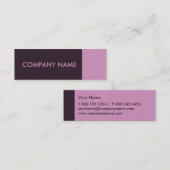 ラベンダーパープルモダン スキニー名刺 (正面/裏面)