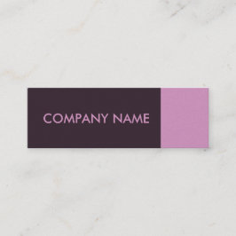 ラベンダーパープルモダン スキニー名刺