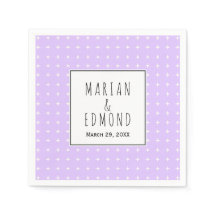 ラベンダーパープル幾何学的タイポグラフィ結婚ズ