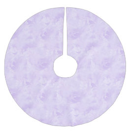 ラベンダーパープル抽象芸術羽毛パターン ブラッシュドポリエステルツリースカート