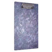 ラベンダーパープル抽象芸術 |メタリックブラシストローク クリップボード (右)