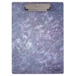 ラベンダーパープル抽象芸術 |メタリックブラシストローク クリップボード