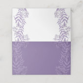ラベンダーパープル結婚ズヴィンテージ植物 プレイスカード (外部開封)
