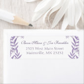 ラベンダーパープル結婚ズ植物学 ラベル (インサイチュ)