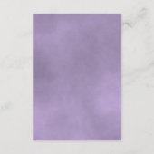 ラベンダーパープル結婚バラの願い井戸の詩 エンクロージャーカード (裏面)