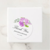 ラベンダーパープル結婚フローラの感謝ラベル フェイバータグ (インサイチュ)