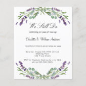 ラベンダーパープル花模様予算結婚更新の (正面)