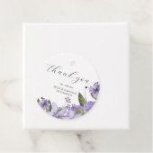 ラベンダーパープル花模様結婚50周年 フェイバータグ (インサイチュ)