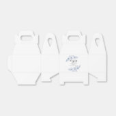 ラベンダーパープル花模様結婚50周年 フェイバーボックス (折り畳みなし)