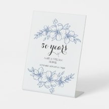 ラベンダーパープル花模様結婚50周年